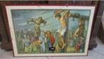 Belle photo d'école - Le Christ meurt sur la croix, Antiquités & Art, Antiquités | Objets religieux, Enlèvement ou Envoi