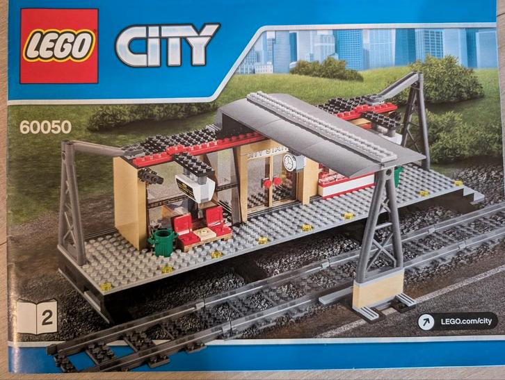 Treinstation Lego city 60050, Enfants & Bébés, Jouets | Duplo & Lego, Comme neuf, Lego, Ensemble complet, Enlèvement ou Envoi