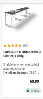 Multifunctionele tafelset 3x1 m.(als nieuw), Bricolage & Construction, Matériel de peinture, Comme neuf, Enlèvement