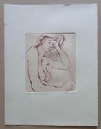 FRED BERVOETS / NAAKTE VROUW / KLEURETS / 25x19cm / SIG, Ophalen of Verzenden