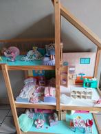 Maison de poupée avec accessoires, Utilisé, Accessoires