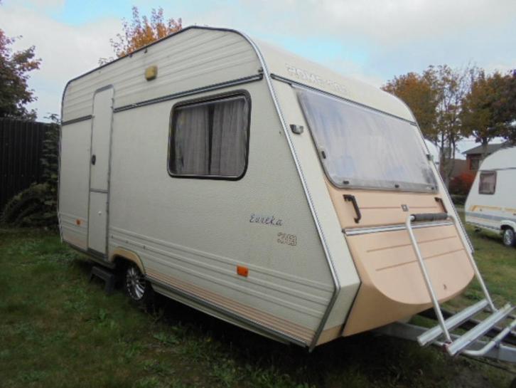 home car 390-grote rondzit of zitje+bed,wc-treinzit+voortent, Caravans en Kamperen, Caravans, Bedrijf, tot en met 4, 750 - 1000 kg