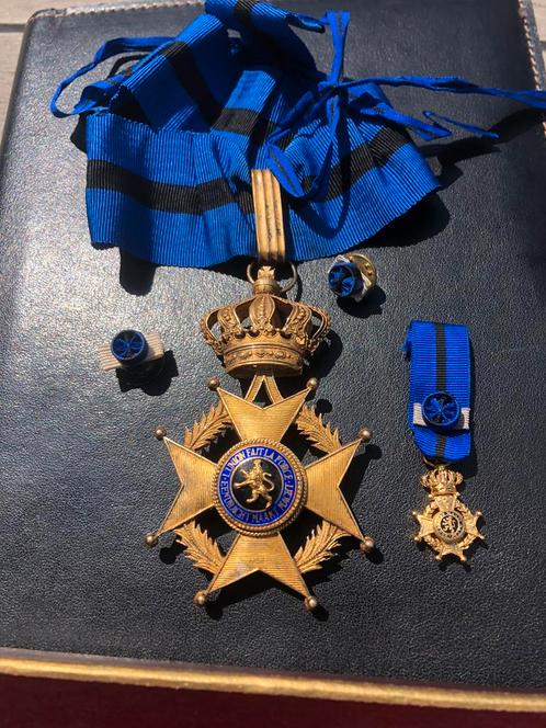 Abbl leopold 2 orde pracht afwerking commandeur, Verzamelen, Militaria | Tweede Wereldoorlog, Ophalen of Verzenden