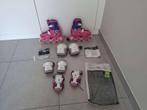 Kinderskates Play3 roze/paars en bescherming, Ophalen, Verstelbaar, Kinderen