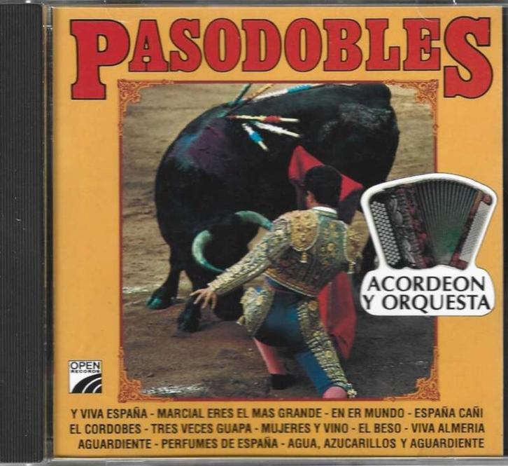 CD Pasodobles Acordeon Y Orquesta, Cd's en Dvd's, Cd's | Latin en Salsa, Zo goed als nieuw, Ophalen of Verzenden