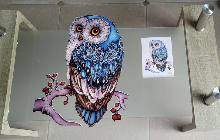 houten puzzel, Hobby en Vrije tijd, Denksport en Puzzels, Zo goed als nieuw, Legpuzzel, Minder dan 500 stukjes, Ophalen