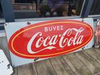 Jaren 50 xl emaille coca cola bord.  Mooie kleuren, Verzamelen, Ophalen of Verzenden, Zo goed als nieuw