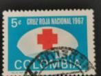 Colombia 1967 - verplichte toeslagzegel Rode Kruis, Postzegels en Munten, Postzegels | Amerika, Ophalen of Verzenden, Zuid-Amerika