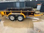 Dubbelasser aanhangwagen met papieren 305x130, Auto diversen, Aanhangers en Bagagewagens, Ophalen, Zo goed als nieuw