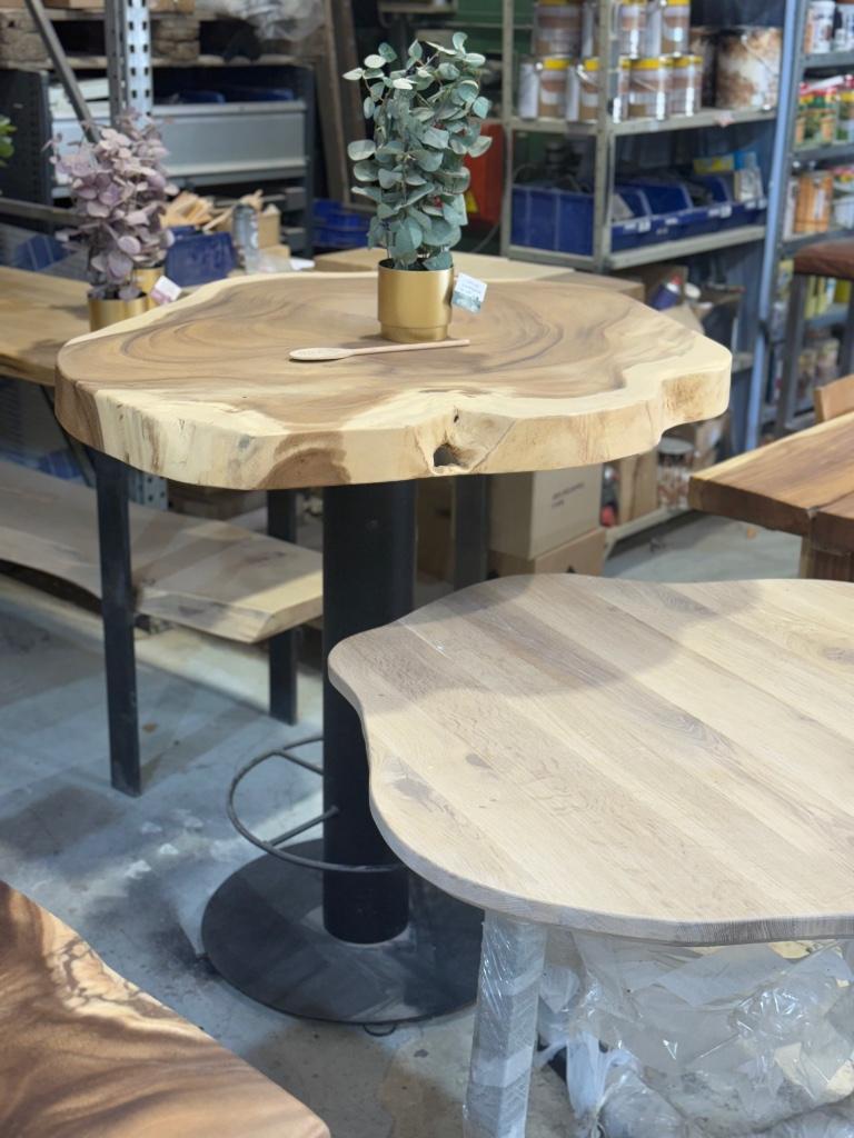 bureau, table de conférence, table, table debout,  du jardin, Neuf, Enlèvement ou Envoi, Info@boomstamtafel.net, Boomstamtafel