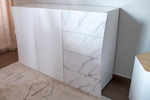 buffetkast wit hoogglans, Huis en Inrichting, Kasten | Buffetkasten, Zo goed als nieuw, Minder dan 100 cm, 100 tot 150 cm, 25 tot 50 cm