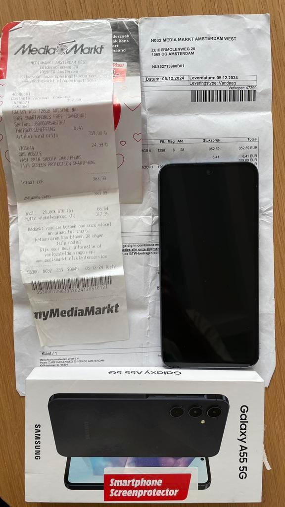 Samsung Galaxy A55 5G 128GB, Télécoms, Téléphonie mobile | Samsung, Autres modèles, Android OS, 10 mégapixels ou plus, Autres couleurs