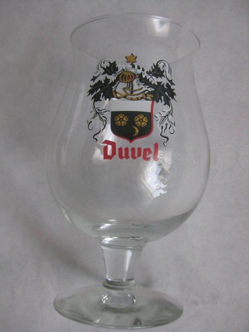 Duvel glas - Met het schild van Duivel., Verzamelen, Glas en Drinkglazen, Zo goed als nieuw, Bierglas, Ophalen of Verzenden