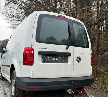 vw caddy 2000 tdi 2019  accidenté, Euro 6, Attache-remorque, 2 places, Noir