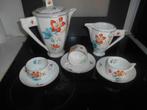 thee-koffieservies dun porselein, Verzamelen, Ophalen, Zo goed als nieuw, Porselein, Compleet servies
