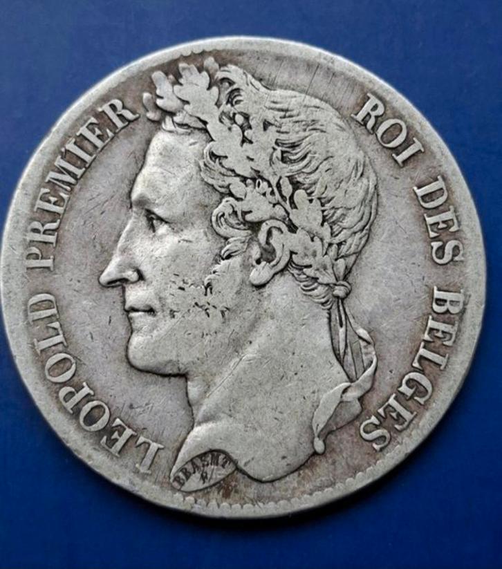 5 Francs 1844 Positie B, Postzegels en Munten, Munten | België, Ophalen of Verzenden