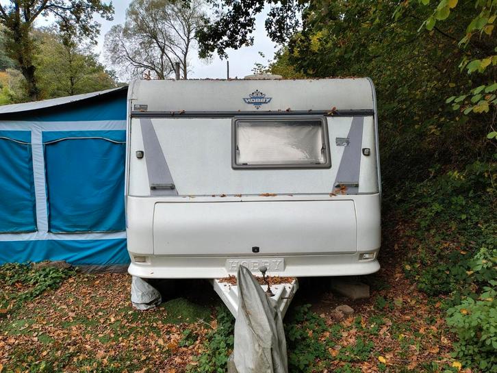Tourcaravan Hobby KMFE 650, Caravans en Kamperen, Caravans, Particulier, tot en met 4, Rondzit, Hobby, Frans bed, Ophalen