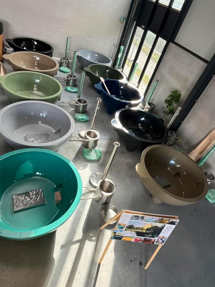 Unieke design houtgestookte hottub bij “Tobbe & Ton”, Tuin en Terras, Bubbelbaden en Hottubs, Nieuw, Vast, Ophalen of Verzenden