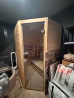 Sauna 3 pers (np 6500,-)  met infraroodlampen, zoutv. en ..., Sport en Fitness, Sauna, Ophalen, Zo goed als nieuw, Infrarood, Complete sauna