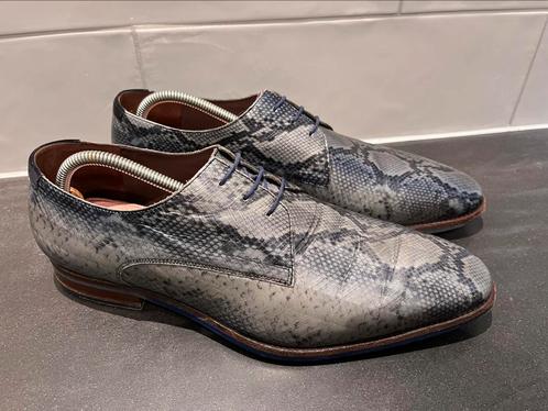 Floris van Bommel herenschoenen maat 10 / 44, Vêtements | Hommes, Chaussures, Comme neuf, Chaussures à lacets, Bleu, Enlèvement ou Envoi