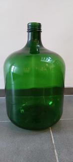 Glazen fles groen afmetingen 50cm hoog 30cm breed, Huis en Inrichting, Groen, Ophalen