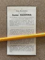 ZUSTER FAUSTINA (MATHILDE VERBRUGGHE)  RUMBEKE 1883, Ophalen of Verzenden, Bidprentje