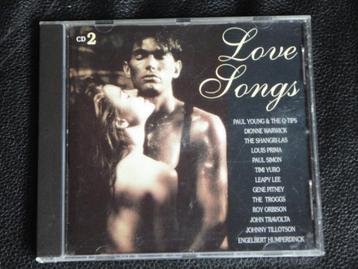 CD Love Songs 2 ROY ORBISON/PAUL YOUNG/JOHN TRAVOLTA/TROGGS beschikbaar voor biedingen