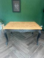 Massieve uitschuifbare tafel 100x140-255, Ophalen, Gebruikt, Eikenhout, Neo klassiek