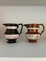 Copper Luster Ceramic Pitcher (2-set), Antiek en Kunst, Antiek | Brons en Koper, Ophalen of Verzenden, Koper