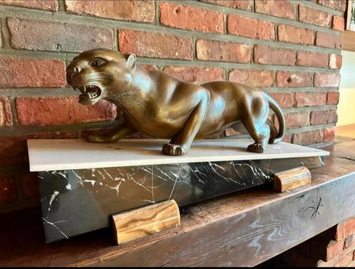 Guy Debé panther brons art deco, Antiek en Kunst, Antiek | Brons en Koper, Ophalen
