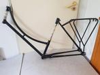 Oud donkerblauw fietsframe, Fietsen en Brommers, Fietsonderdelen, Ophalen