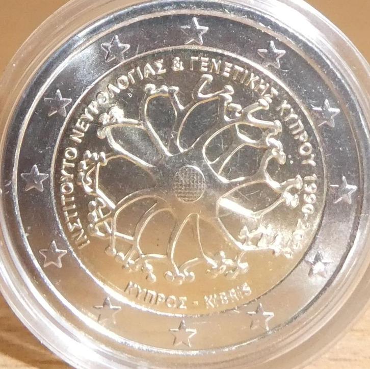 2 euro's Cyprus (2020, 2022 en 2023), Postzegels en Munten, Munten | Europa | Euromunten, Losse munt, 2 euro, Cyprus, Ophalen of Verzenden