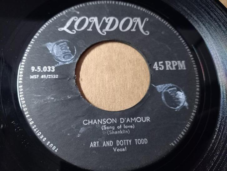 Art And Dotty Todd ‎– Chanson D'Amour  ' 7, Cd's en Dvd's, Vinyl Singles, Gebruikt, Single, Pop, 7 inch, Ophalen of Verzenden