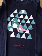 2 T-SHIRTS MET LANGE MOUWEN MAAT 110/116, Ophalen of Verzenden, Nieuw, Meisje, Overige typen