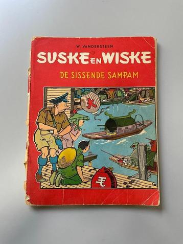 Suske en Wiske De Sissende Sampan 1963 eerste druk, Boeken, Ophalen of Verzenden, Gelezen