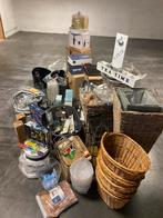 Rieten manden , houten kist overschot drankenhandel cadeaus, Ophalen, Gebruikt