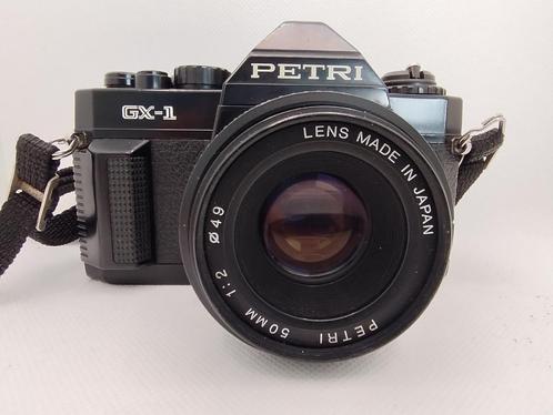 Petri GX 1 camera met een 50 mm lens f 1:2 werkt met 35 mm f, Audio, Tv en Foto, Fotocamera's Analoog, Gebruikt, Spiegelreflex