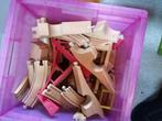 speelset houten trein, Kinderen en Baby's, Ophalen, Gebruikt, Rij- of Hobbelspeelgoed