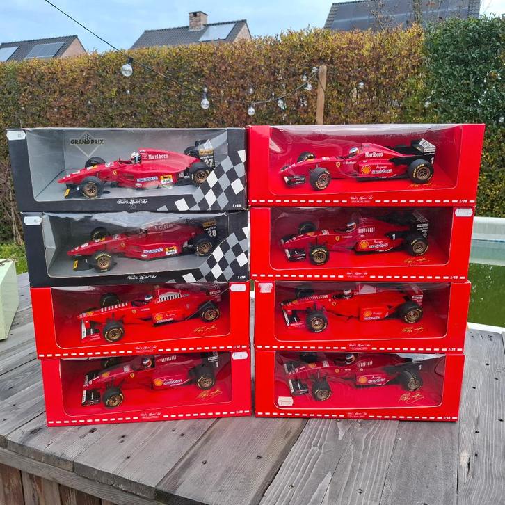 8 x 1/18 Minichamps Formula 1 Ferrari, Hobby & Loisirs créatifs, Voitures miniatures | 1:18, Comme neuf, Voiture, MiniChamps, Enlèvement ou Envoi