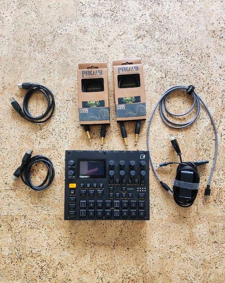 Elektron Digitakt II - In nieuwstaat met garantie & extra's, Muziek en Instrumenten, Samplers, Zo goed als nieuw, Ophalen of Verzenden