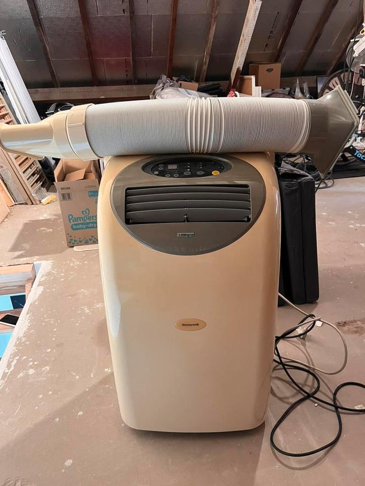 Honeywell mobiele airco - Amh53re, Elektronische apparatuur, Airco's, Gebruikt, Mobiele airco, 60 tot 100 m³, 2 snelheden, Koelen en Ontvochtigen