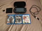 PS Vita (modded) + 3 spelletjes te koop, Games en Spelcomputers, Spelcomputers | Sony PlayStation Vita, Ophalen, Zo goed als nieuw