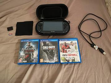 PS Vita (modded) + 3 spelletjes te koop beschikbaar voor biedingen