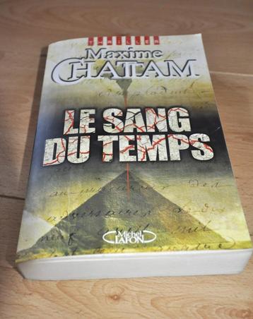 Le sang du temps, livre de Maxime Chattam TB état beschikbaar voor biedingen
