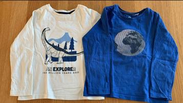Set van 2x T-shirt lange mouwen beschikbaar voor biedingen