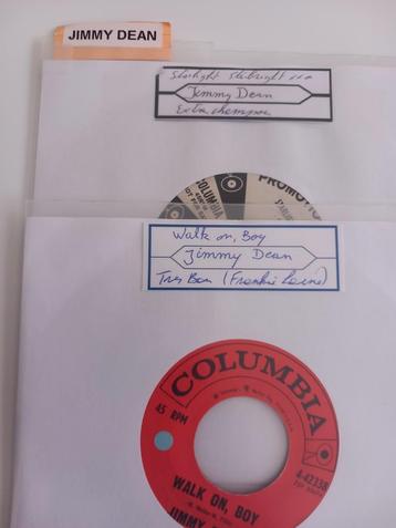 JIMMY DEAN. POPCORN. OLDIES TEENAGER USA  2 X 45T, Enlèvement ou Envoi