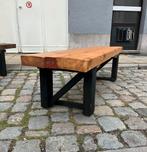 Stevige Houten Bank, 1m65 op 47cm, Tuin en Terras, Tuintafels, Ophalen, Zo goed als nieuw, Hout