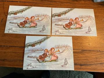 Vintage onbeschreven PRACHTIGE Kerstkaartjes, laatste!  beschikbaar voor biedingen