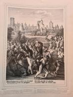 1847 - Mechelen / veldslag met zicht op de stad /groot, Antiquités & Art, Art | Eaux-fortes & Gravures, Envoi