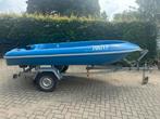 Prachtige snelle JEANNEAU CAP 370 + Johnson 25 pk + trailer, Watersport en Boten, Ophalen, Zo goed als nieuw, Snelvarend, Tot 6 meter
